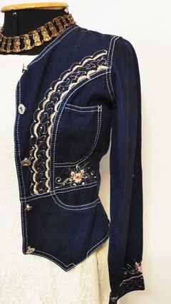 Jaqueta jeans Boho na internet