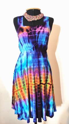 vestido curto tiedye edição exclusiva - Bela Índia Artigos Indianos