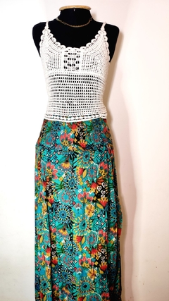 vestido/ saia indiana com bolso - comprar online