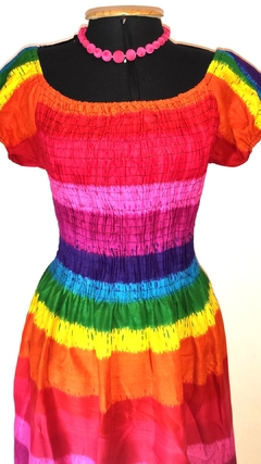 vestido indiano cores - comprar online