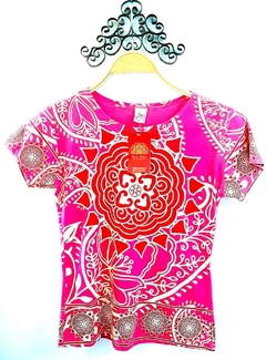 Baby look indiana mandala rosa