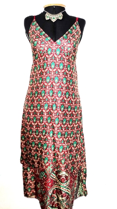 Vestido seda indiana longo - loja online