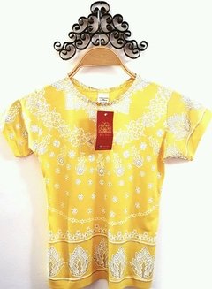 Camiseta Indiana infantil amarelo