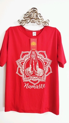 Camiseta Indiana namaste vermelha