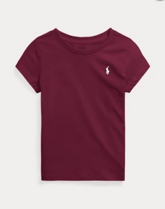 Camiseta Infantil Ralph Lauren Marsala - comprar online