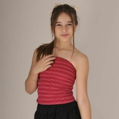 Blusa Tomara-que-caia Tube Tubinho Ribana Para Meninas Infantil juvenil - Menina&Moça