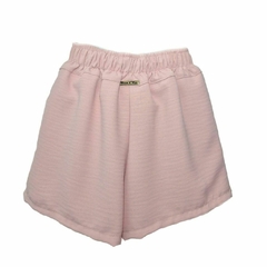 Short-saia Coração Cromado Rosa - comprar online