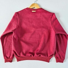 blusa moletom flanelado urso vermelha - comprar online