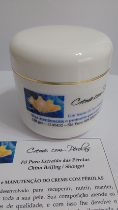 Creme com Pó de Pérolas 100% Puro - 120 gramas