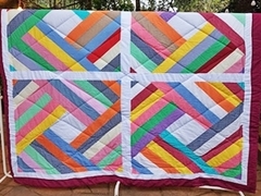 Colcha artesanal em patchwork - Quadros - comprar online