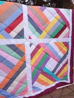 Colcha artesanal em patchwork - Quadros - loja online