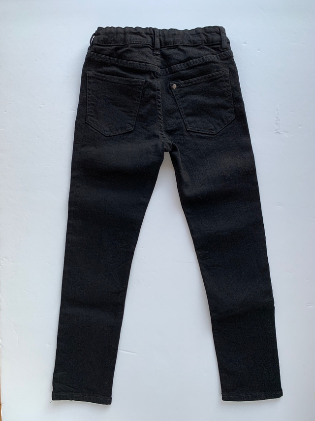 H&M - jean negro elastizado (T:7-8A) Skinny fit - comprar online