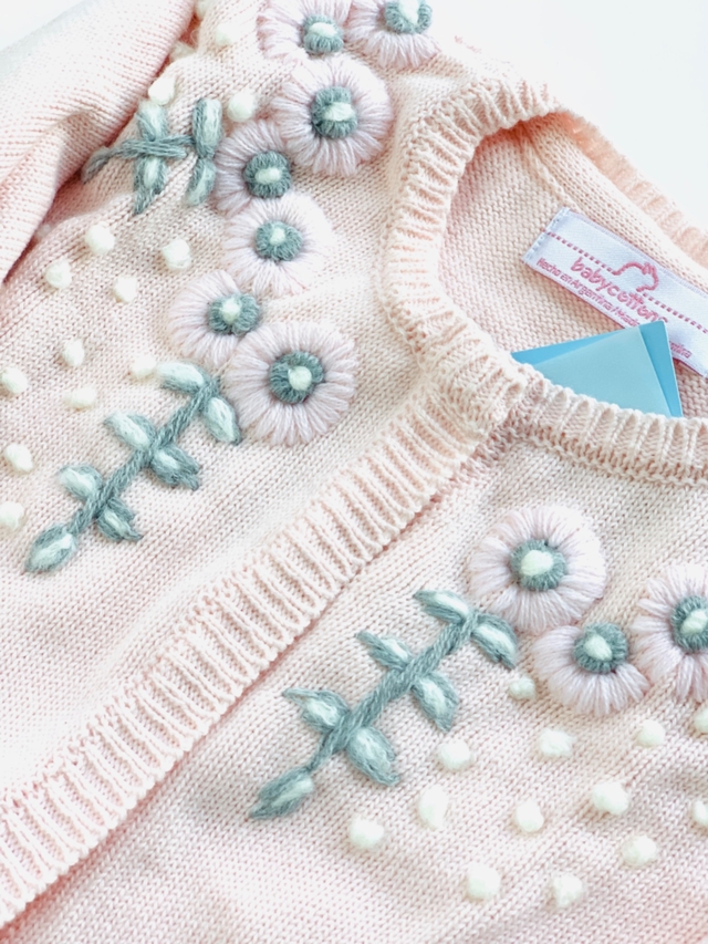 babycottons - cardigan bordado (T:24M) nuevo con etiqueta - comprar online