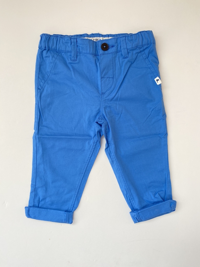 H&M - Pantalon de gabardina Nuevo (T:9-12M)