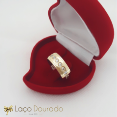 Par Aliança de Casamento Ouro 18k 8mm - ALO02 - comprar online