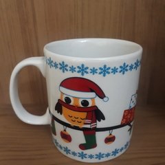 Caneca Coruja Natalina