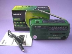 Rádio Dínamo/alarme/lanterna/energia Solar/pilha Degem De13
