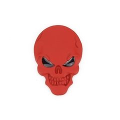 Kit 5 Adesivos Carro Moto Caveira Crânio Metal 3d Cromado na internet