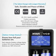 Carregador Pilhas Baterias Xtar Original Vc2 Com Visor na internet