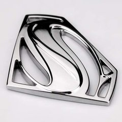 Emblema S Superman Cromado 3d Alto Relevo Carro Moto Univers - comprar online