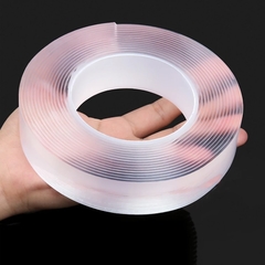 Fita monstro impermeável adesivos de parede reutilizáveis resistente ao calor do banheiro casa decoração fitas transparente dupla face nano fita