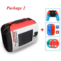 Capa de silicone para nintendo switch, sacola de armazenamento, cabo de joystick - loja online