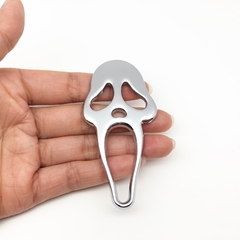 3d metal etiqueta do carro gritar fantasma crânio logotipo do carro da motocicleta corpo emblema emblema moda decoração automóvel acessórios de estilo - comprar online