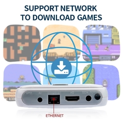Console super retro x pro 4k hd da tevê de wifi consolas de jogos de vídeo para ps1/psp/n64/dc com 50000 + jogos com controladores sem fio de 2.4g