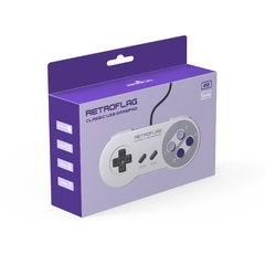 Retroflag-controle usb com fio clássico para raspberry pi, nintendo switch, 2 peças - TUDO PRA MULTIMIDIA