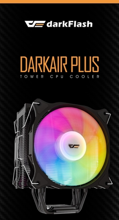 Darkflash 4 heatpipes argb cpu cooler radiador silencioso pwm 4pin 250w para intel lga 1150 1151 1155 1200 1366 amd am4 ventilador - comprar online