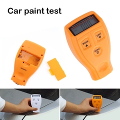 Gm200 medidor de espessura revestimento pintura tester filme ultra-sônico mini carro revestimento medição pintura calibre russo inglês manual
