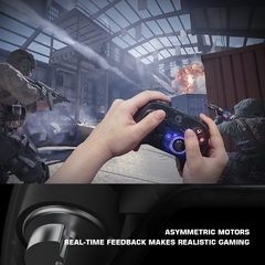 Imagem do Gamesir t4 pro 2.4ghz controlador móvel sem fio bluetooth gamepad com giroscópio de 6 eixos para nintendo switch/android/iphone/pc