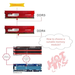 Ram ddr3 da memória do desktop de juhor memoria 4gb 8gb 1600mhz 1866mhz novos ram de dimm ddr3 com dissipador de calor - loja online