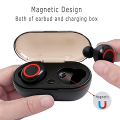 Y50 tws bluetooth fone de ouvido 5.0 sem fio ipx7 à prova dwaterproof água fones graves profundos verdadeiro sem fio estéreo esporte - TUDO PRA MULTIMIDIA