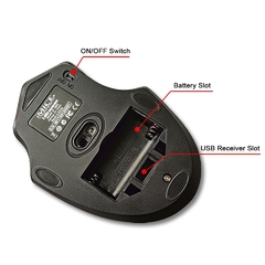 Rato sem fio do computador usb rato ergonômico silencioso 2000 dpi óptico mause gamer sem fio camundongos para computador portátil - TUDO PRA MULTIMIDIA