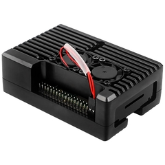 Case de liga de alumínio para raspberry pi 4b/3b, revestimento armadura de 4 cores com dissipador de calor para raspberry pi 4b/3b - TUDO PRA MULTIMIDIA