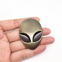 Adesivo de metal com emblema de alienígena para decoração de carro e motocicleta, 3d, adesivo de emblema para etiqueta de caminhão, acessórios de decoração com emblema de carro - comprar online