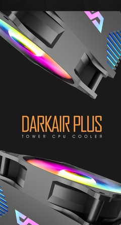 Darkflash 4 heatpipes argb cpu cooler radiador silencioso pwm 4pin 250w para intel lga 1150 1151 1155 1200 1366 amd am4 ventilador - TUDO PRA MULTIMIDIA