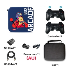 Console de jogo de caixa de arcada para ps1/nds/n64/dreamcast/naomi 64gb mini console retro 4k hd display na tv embutido retro 33000 + jogos na internet