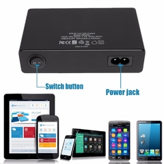 10 portas usb para carregamento rápido, estação de carregamento com cabo 50w, plugue para iphone, ipad, pc, kindle multi, carregador usb - comprar online