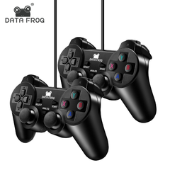 Imagem do Data frog-joystick com fio, controle de vibração, usb, para pc, laptop, winxp/win7/win8/win10
