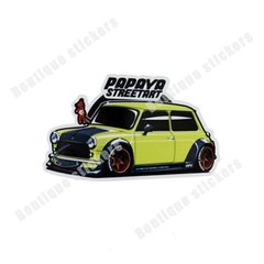Combinação criativa velha escola mini logotipo decalque mini crachá adesivo retro personalizado personalizado decalque à prova dwaterproof água - comprar online