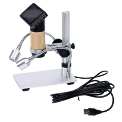 Câmera de microscópio digital adsm201, microscópio hdmi 3mp 1080 para reparo de pcb, us110v/eu220v, luzes duplas uv, filtro, suporte de metal - TUDO PRA MULTIMIDIA