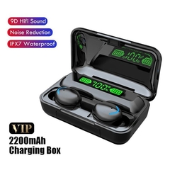 Tws bluetooth fones de ouvido 2200mah caixa carregamento fone fone 9d estéreo esportes à prova dwaterproof água com microfone na internet