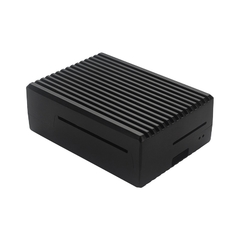 Case de liga de alumínio para raspberry pi 4b/3b, revestimento armadura de 4 cores com dissipador de calor para raspberry pi 4b/3b - TUDO PRA MULTIMIDIA