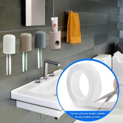 Fita monstro impermeável adesivos de parede reutilizáveis resistente ao calor do banheiro casa decoração fitas transparente dupla face nano fita na internet