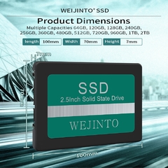 Weijinto ssd 120gb 240gb 128gb 256gb 512gb 480gb 960gb 360gb 2.5 polegadas 500gb 720gb 960gb 1tb interno estado sólido desktop portátil - loja online