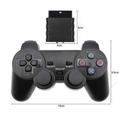 Imagem do Controle sem fio para playstation 2, joystick dupla vibração, choque, usb, pc, controle de jogos