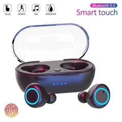 Y50 tws bluetooth fone de ouvido 5.0 sem fio ipx7 à prova dwaterproof água fones graves profundos verdadeiro sem fio estéreo esporte - comprar online