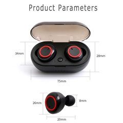 Y50 tws bluetooth fone de ouvido 5.0 sem fio ipx7 à prova dwaterproof água fones graves profundos verdadeiro sem fio estéreo esporte